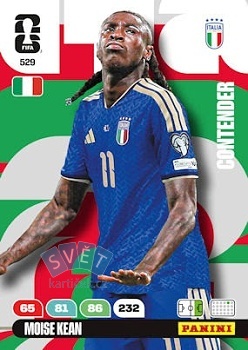 Moises Kean Italy Panini FIFA World Cup 2026 Adrenalyn XL Contenders #529